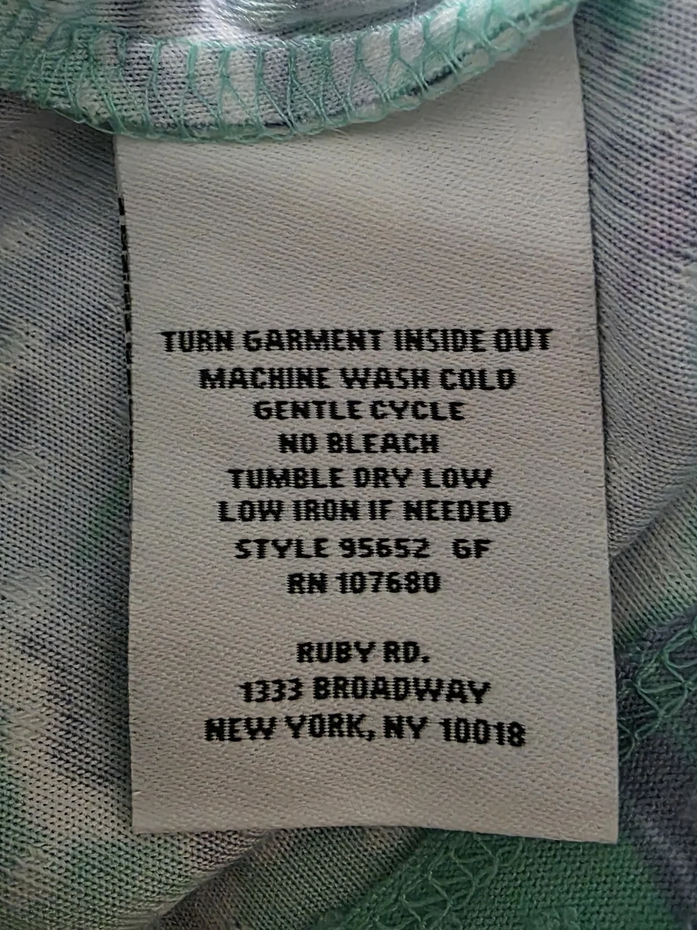 Ruby Rd. Pastel Colors Floral Tie-Hem Short Sleeve Top Women's Size 3X - Picture 8 of 10